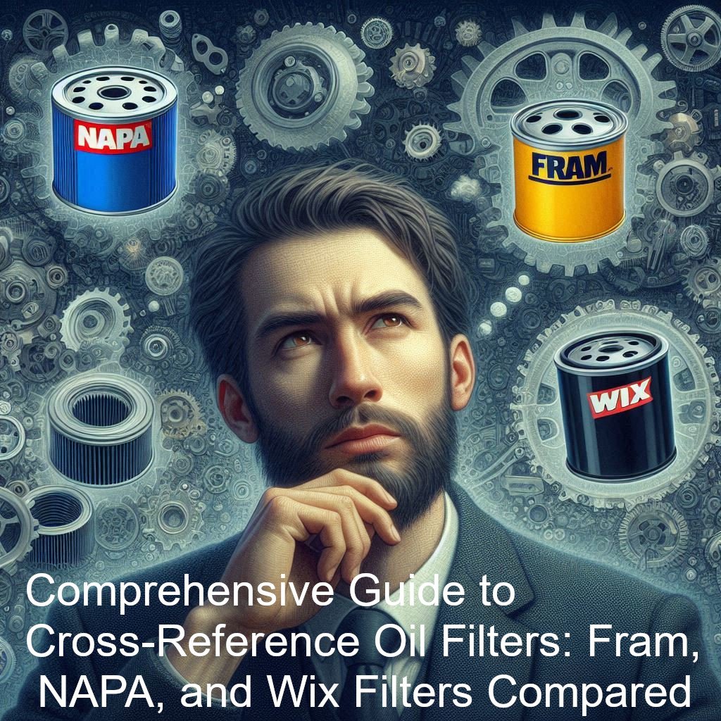 image referring to Napa oil filter cross reference to wix and to FRAM